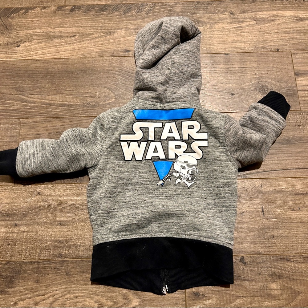 Star Wars Zip Up Hoodie Jacket Women’s Boys 12mo